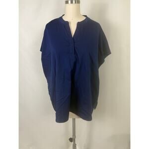 Healing Hands 2X Purple Label 2152 Scrub Boxy Navy Medical Uniform‎ Button